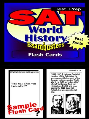 cover image of SAT 2 World History Test&#8212;Exambusters Flashcards